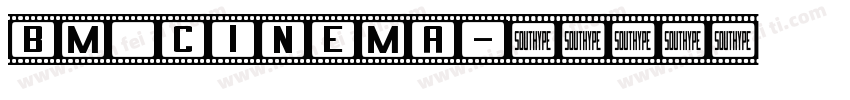 BM cinema字体转换
